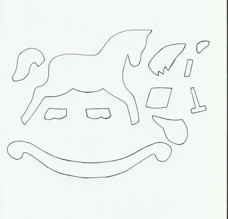 Лошадка качалка макет