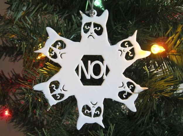 Снежинки с котами