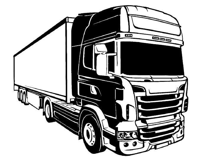 Грузовик Вольво вектор