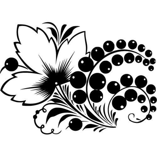 Хохлома трафарет