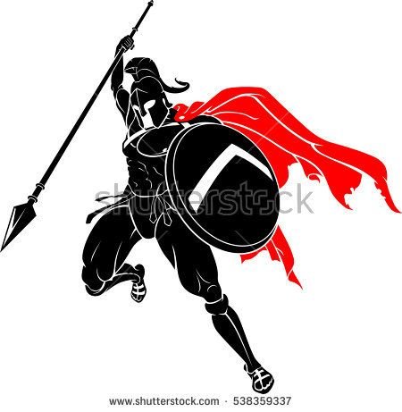 Гладиатор трафарет