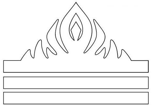 Корона трафарет