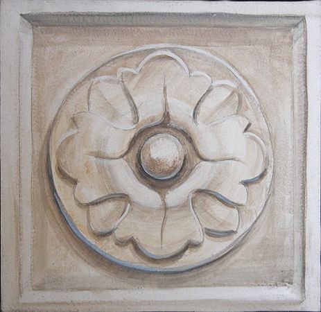 Розетка гризайль