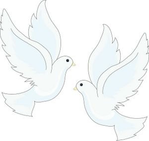 Рисунки голубей для вырезания