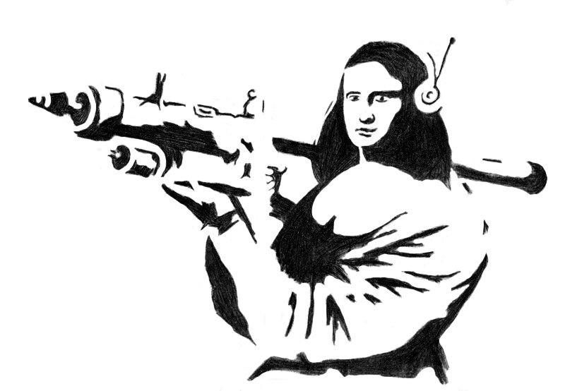Мона Лиза с гранатометом