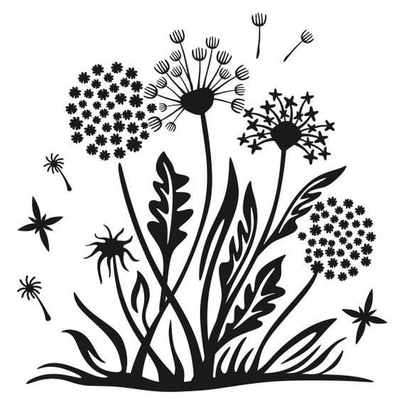 Трафарет "цветы"