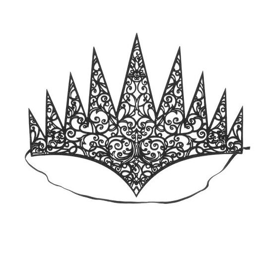 Корона снежной королевы трафарет