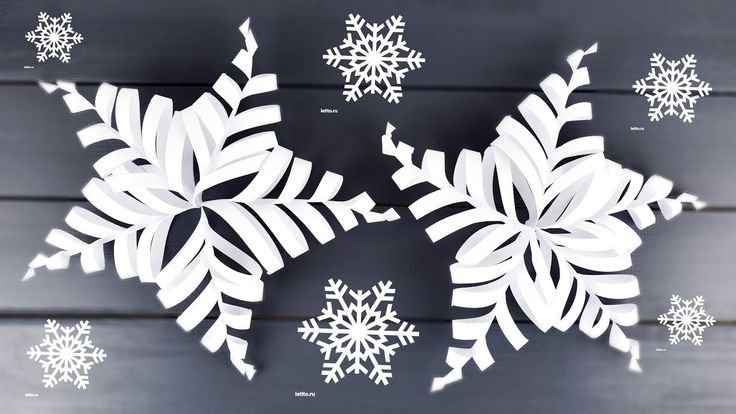 Украшения на НГ из бумаги