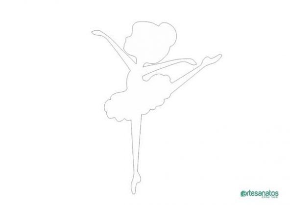 Силуэт балерины для вырезания