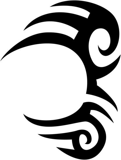 Тату на лицо на белом фоне