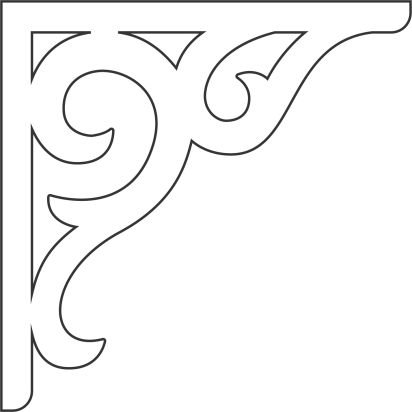 Угловые узоры для резьбы по дереву