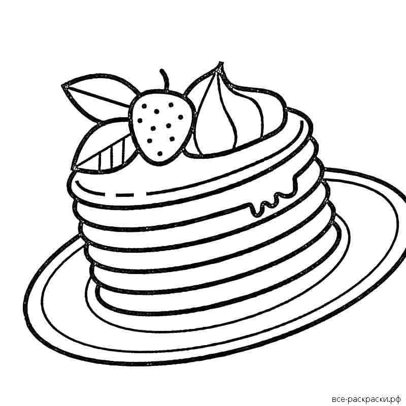 Масленица раскраска