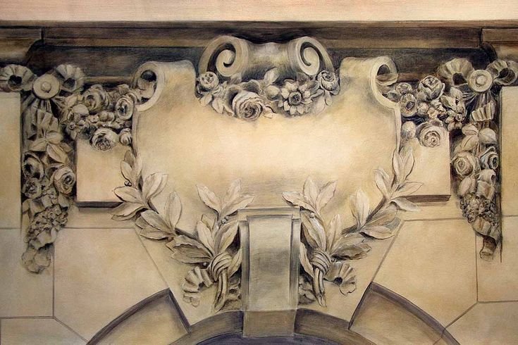 Техника гризайль в архитектуре