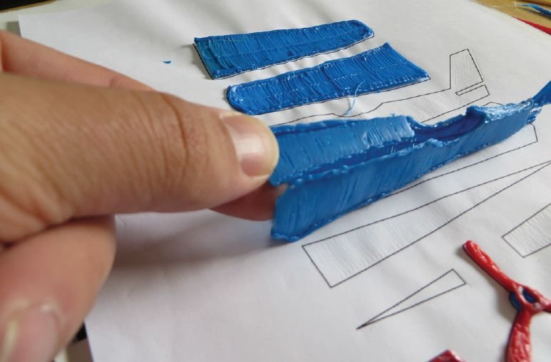 Модель самолета 3д ручкой