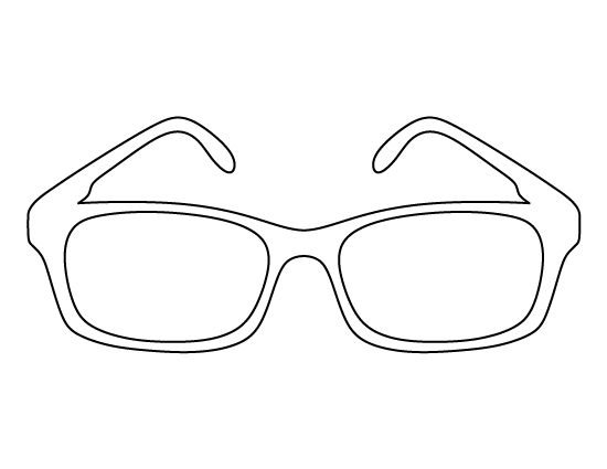 Очки раскраска для детей