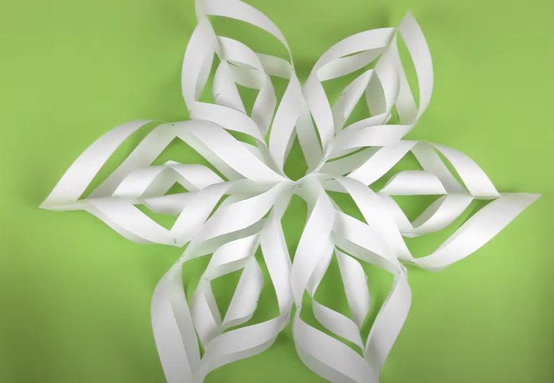 Заготовки для объемных снежинок