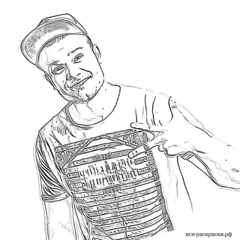 Макс Корж рисунок