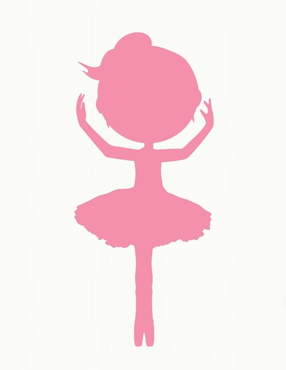 Балерина трафарет