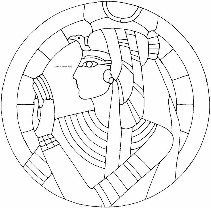 Витраж шаблон