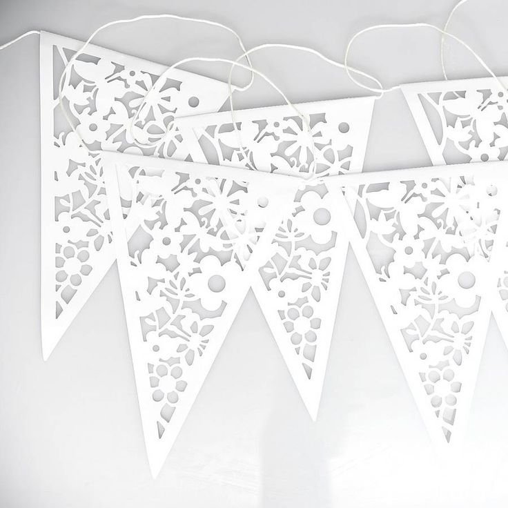 Флажки на окна новогодние