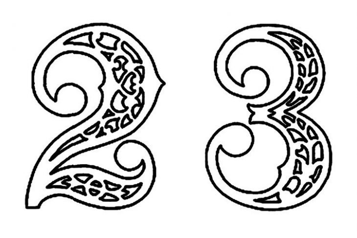 Резные цифры