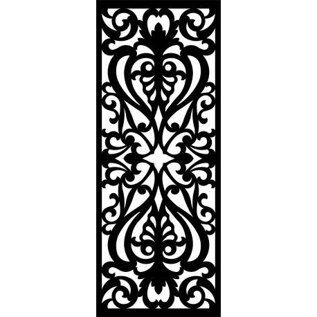 Растительный орнамент для лазерной резки