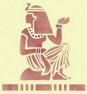 Трафарет египетские мотивы