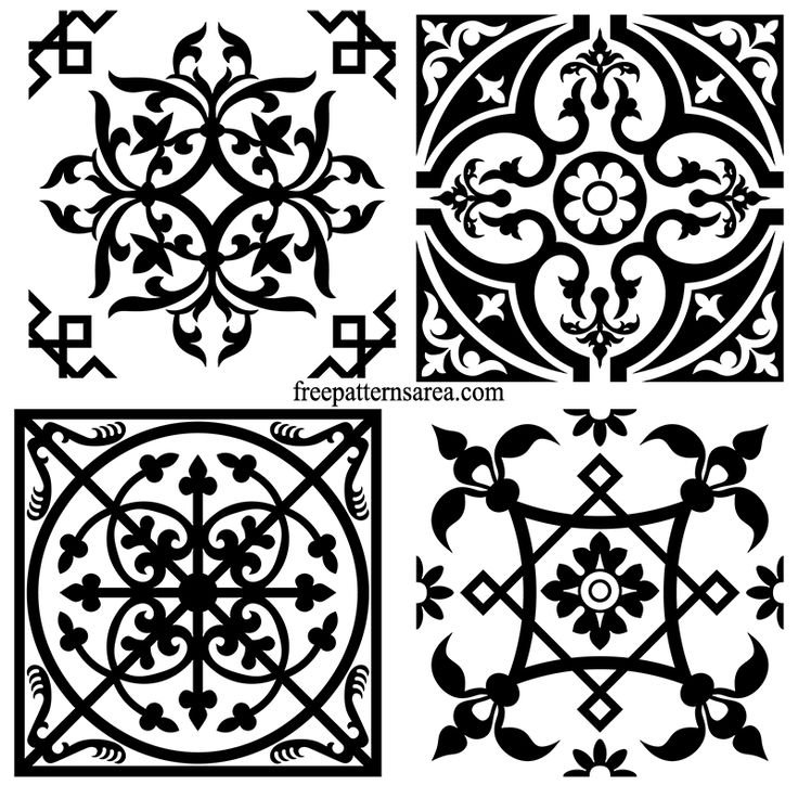 Квадратный орнамент