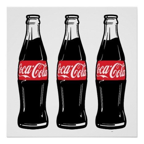 Бутылка Кока колы рисунок