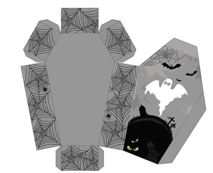 Развертка бумажного гроба