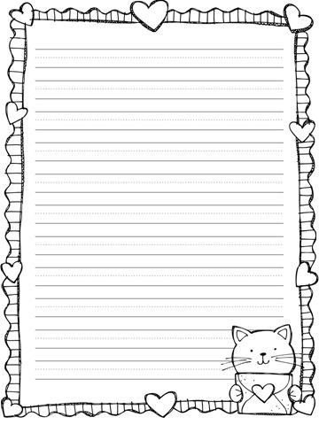 Красивый трафарет для письма