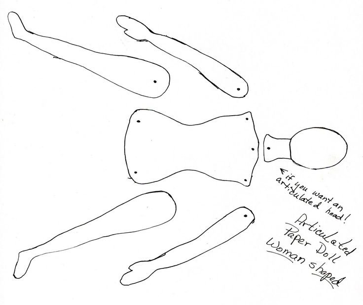 Лекало текстильной куклы
