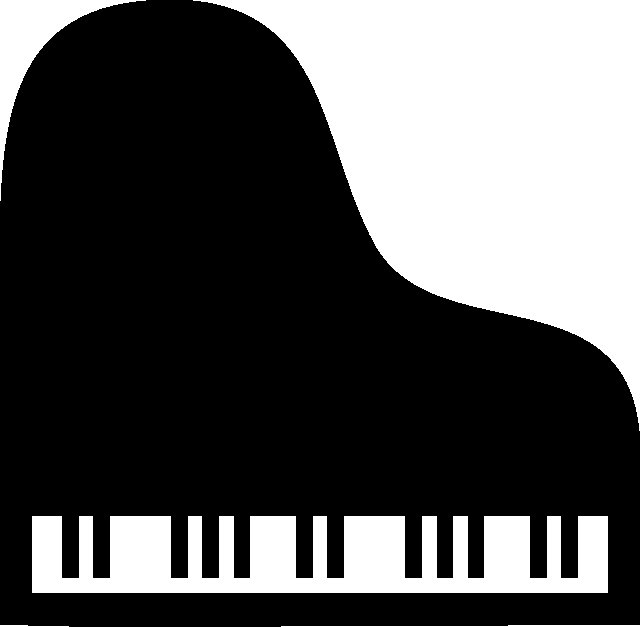 Фортепиано трафарет