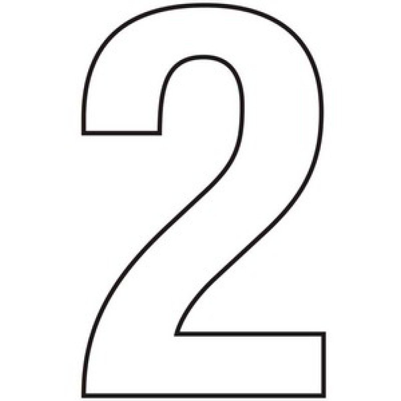 Крупные цифры трафарет