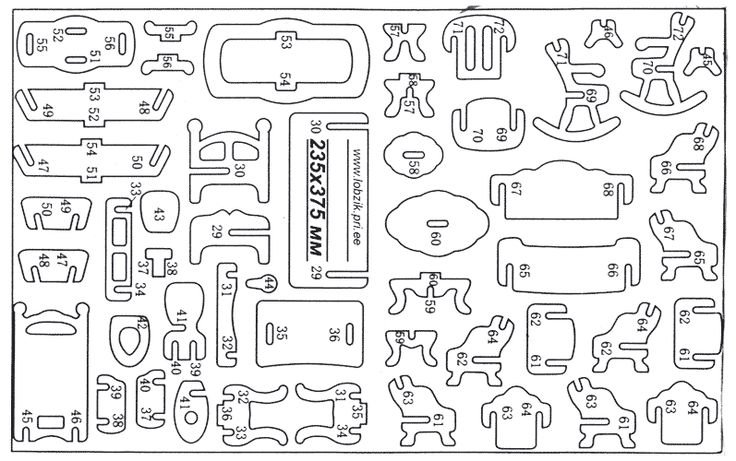 Схемы кукольной мебели