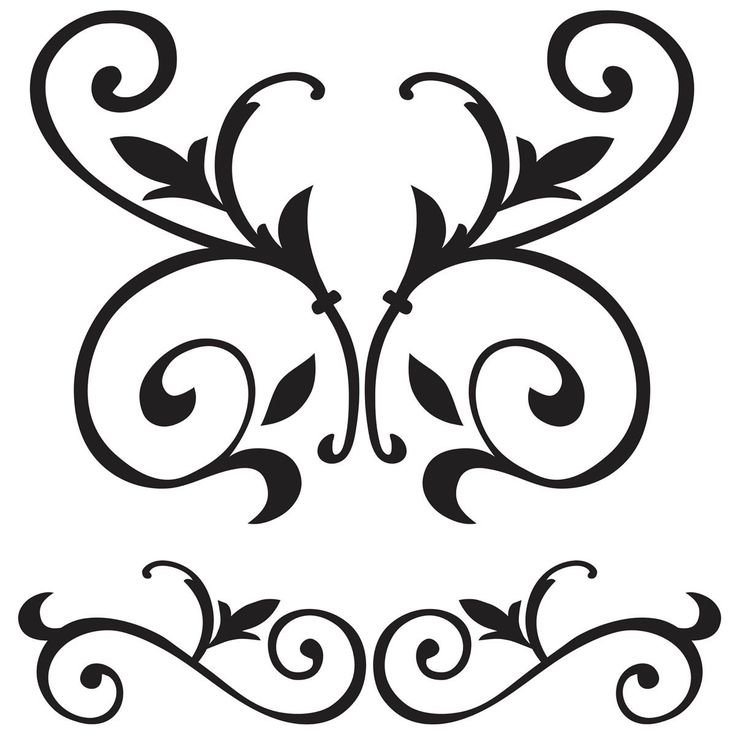 Трафареты узоры для декора