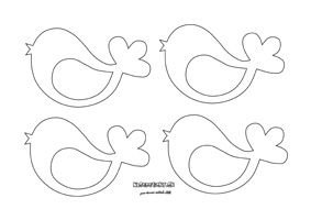 Птицы из фетра выкройки