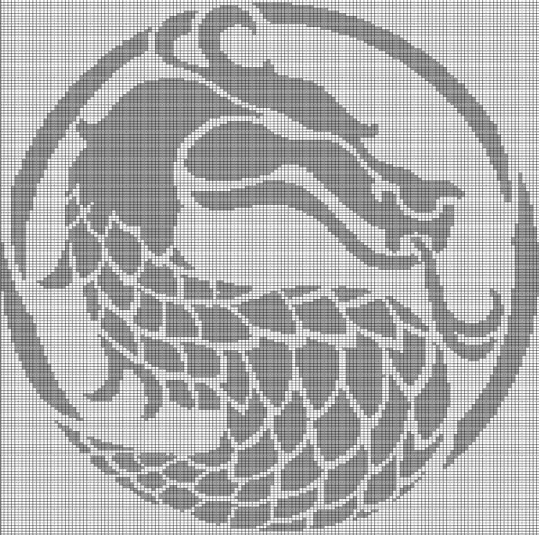 Вышивка крестом монохром драконы