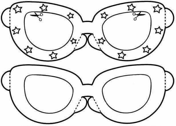 Очки раскраска