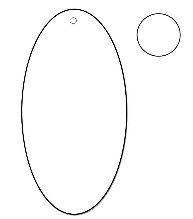 Лепесток ромашки трафарет