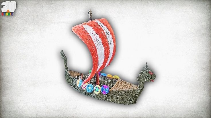 Кораблик 3д ручкой