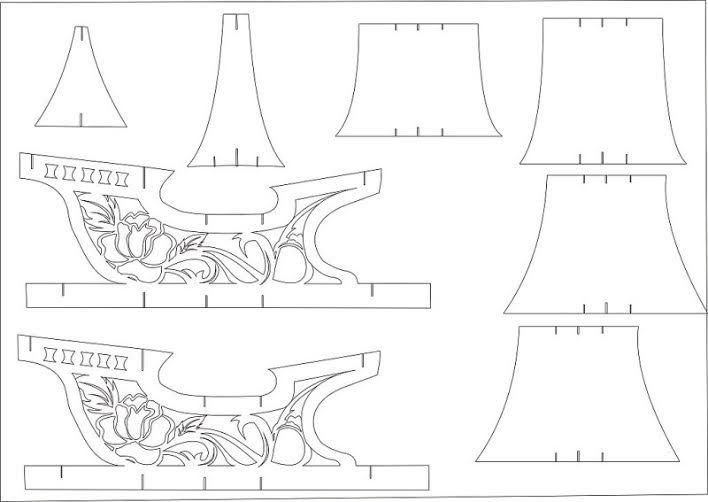 Схемы для вырезания объемных открыток