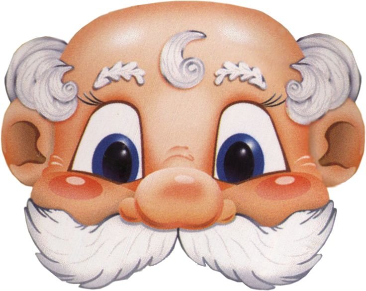 Маска дедка из сказки Репка