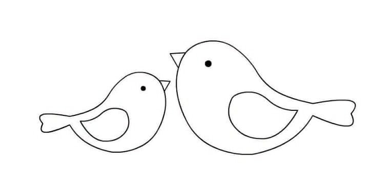 Птички шаблоны для вырезания