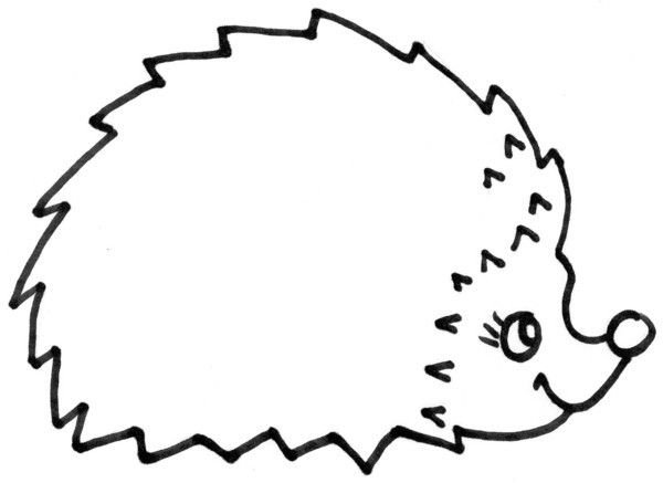 Раскраска Ёжик