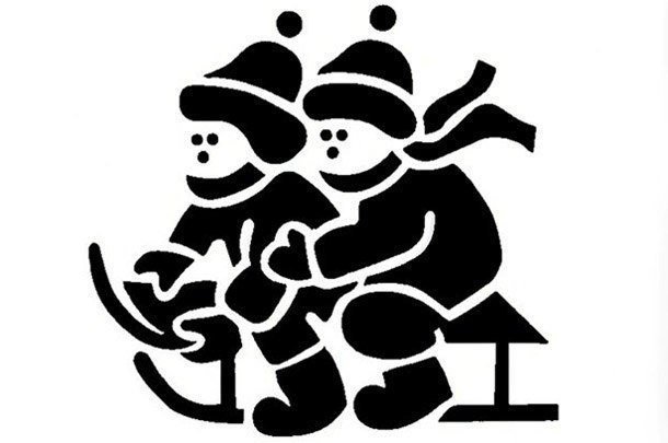 Трафарет "новогодний"