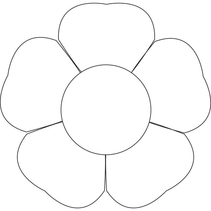 Цветы шаблон для аппликации