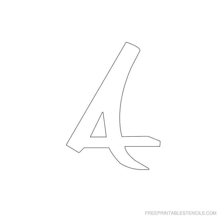 Трафарет букв