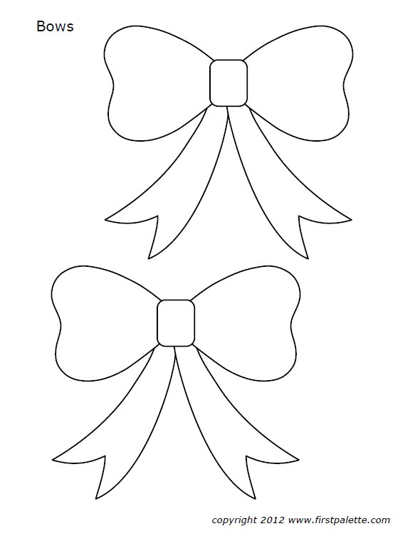 Заготовки для аппликации бантиков