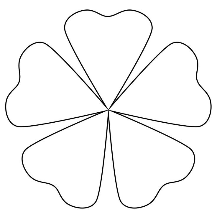 Трафарет цветочка для вырезания